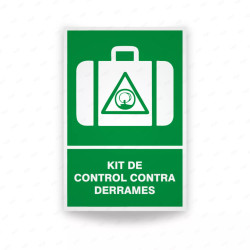Rótulo de Ruta de Evacuación - Kit Control de Derrames | Cod. EV-067