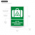 ‣ Rótulo de Ruta de Evacuación -  Kit Control de Derrames | SIGO