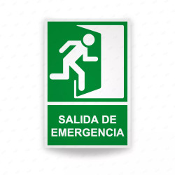 Rótulo de Ruta de Evacuación - Salida de Emergencia lado derecho |Cod. EV-031