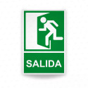 ‣ Rótulo de Ruta de Evacuación - Salida lado Izquierdo| SIGO