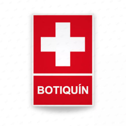 Rótulo de Ruta de Evacuación - Botiquín | Cod. EV-068