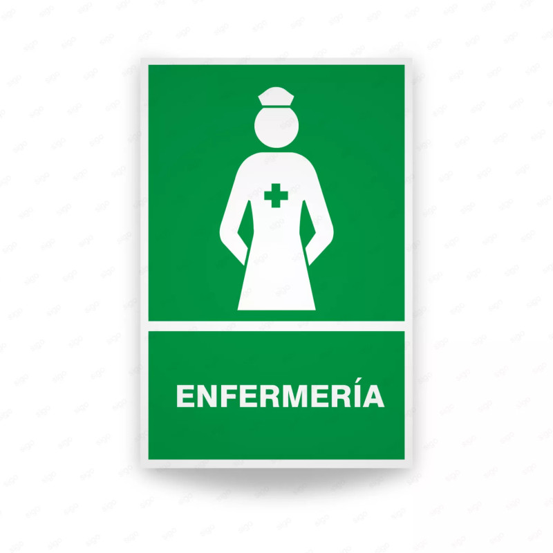 ‣ Rótulo de Ruta de Evacuación - Enfermeria | SIGO