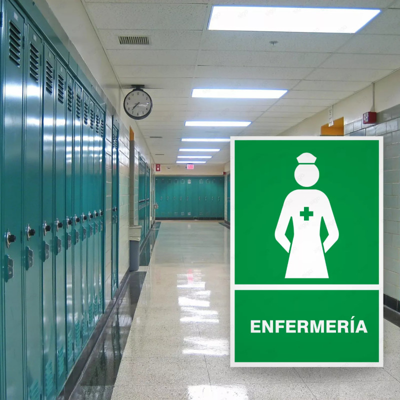 ‣ Rótulo de Ruta de Evacuación - Enfermeria | SIGO