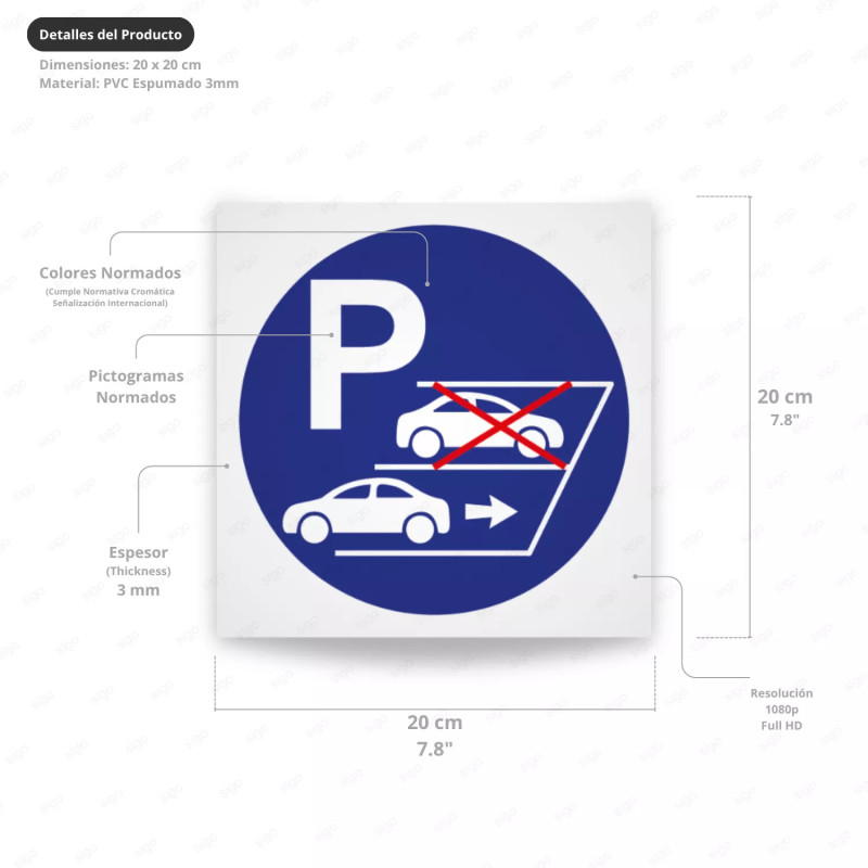 ‣ Rótulo Obligatorio: Estacionarse en Reversa | SIGO