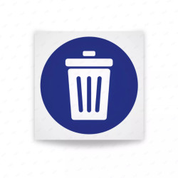 Rótulo de Obligación - Deposito general de basura | Cod. OB-043