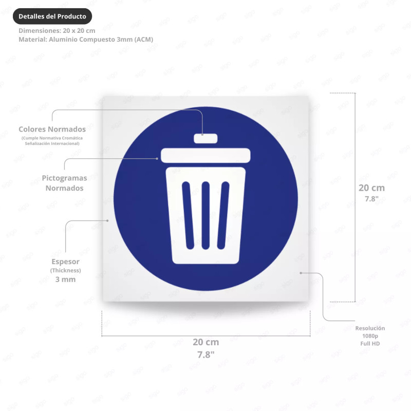 ‣ Rótulo Obligación - Depósito Basura | SIGO