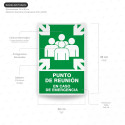 ‣ Rótulo de Ruta de Evacuación - Punto de Reunión en Caso de... | SIGO
