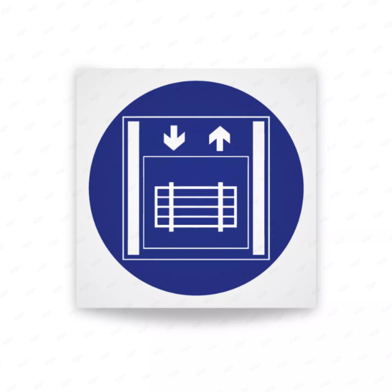 ‣ Rótulo Elevador de Carga Exclusivo Mercancías | SIGO