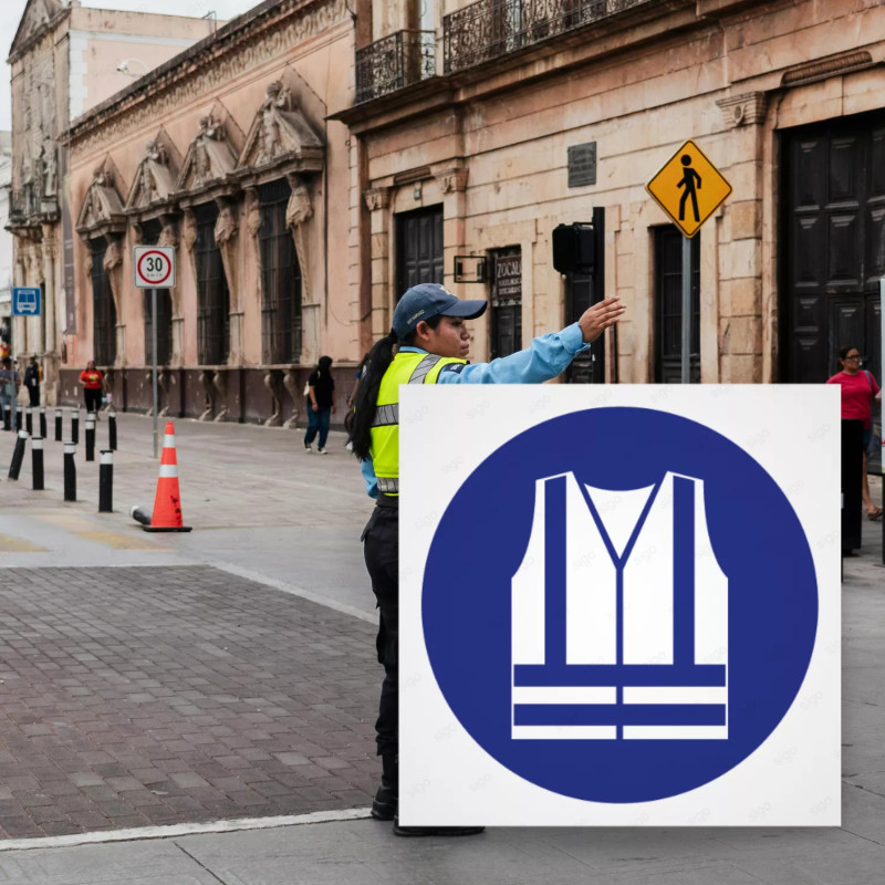 ‣ Rótulo: Uso obligatorio chaleco reflectante... | SIGO