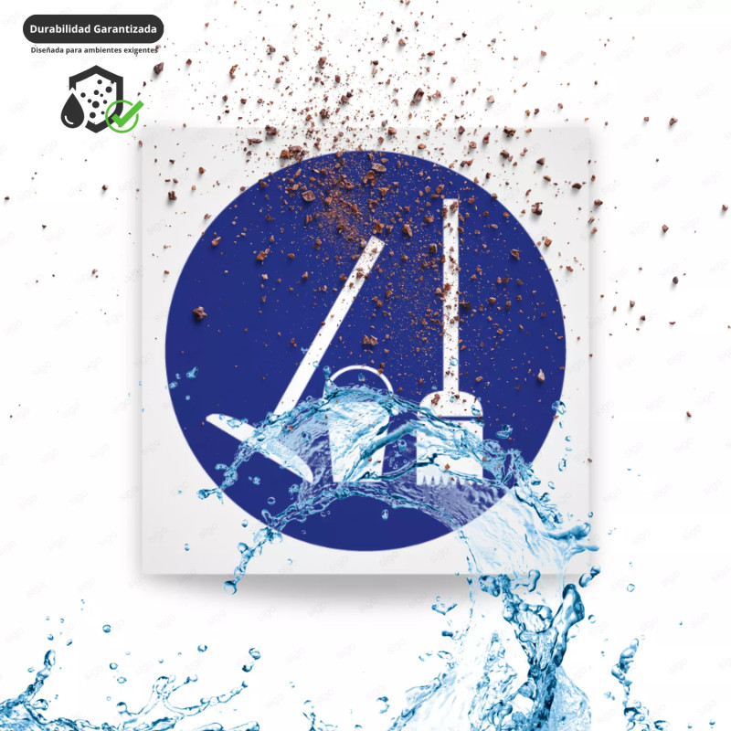 ‣ Rótulo: Mantenga limpia su área... | SIGO