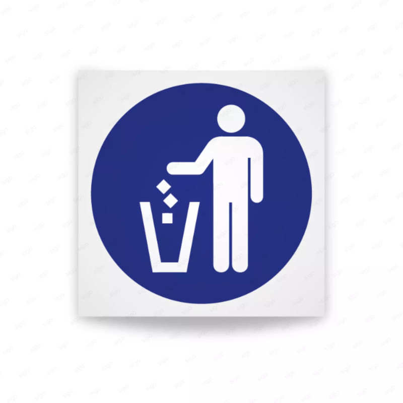 ‣ Rótulo: Deposita basura en su lugar | SIGO