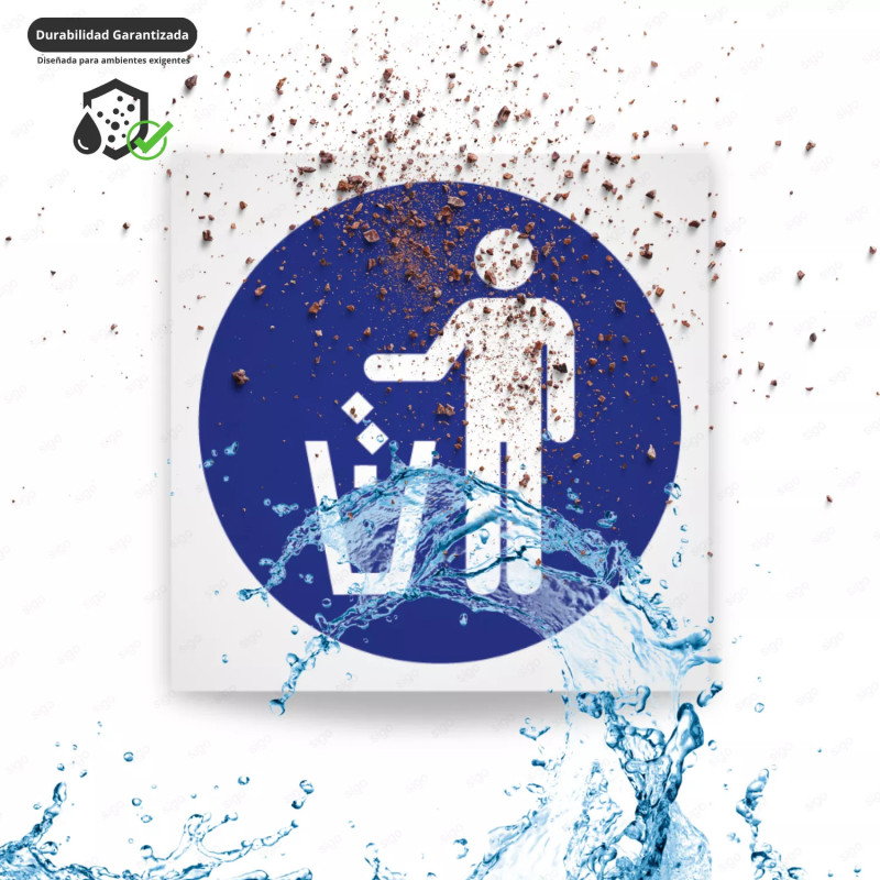 ‣ Rótulo: Deposita basura en su lugar | SIGO