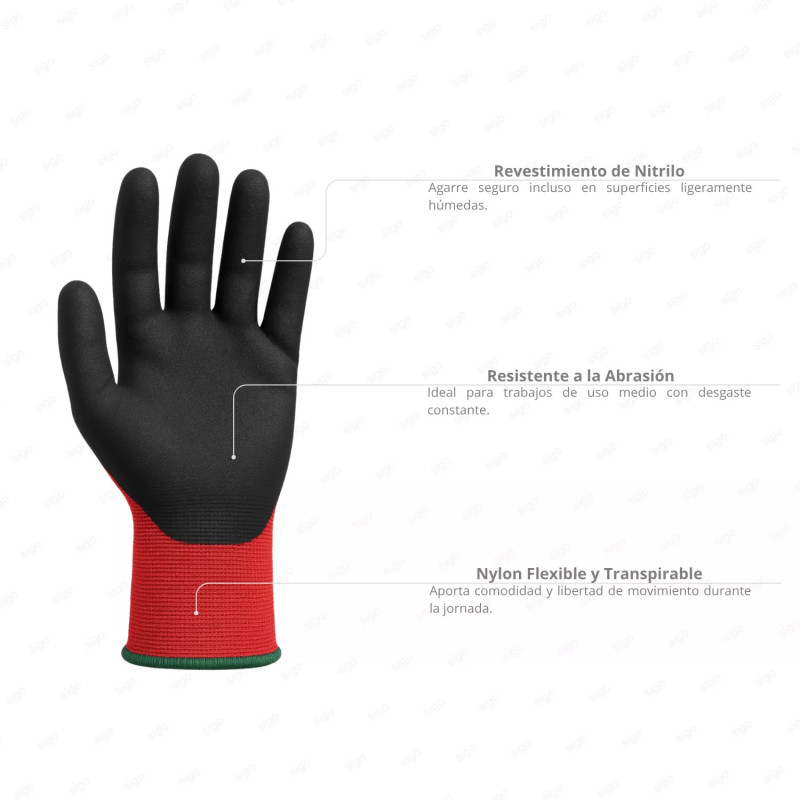 ‣ Guante Lite Flex agarre y resistencia | SIGO