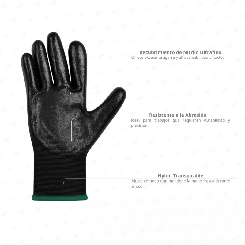 ‣ Guante Ultra Sense negro con alta sensibilidad | SIGO