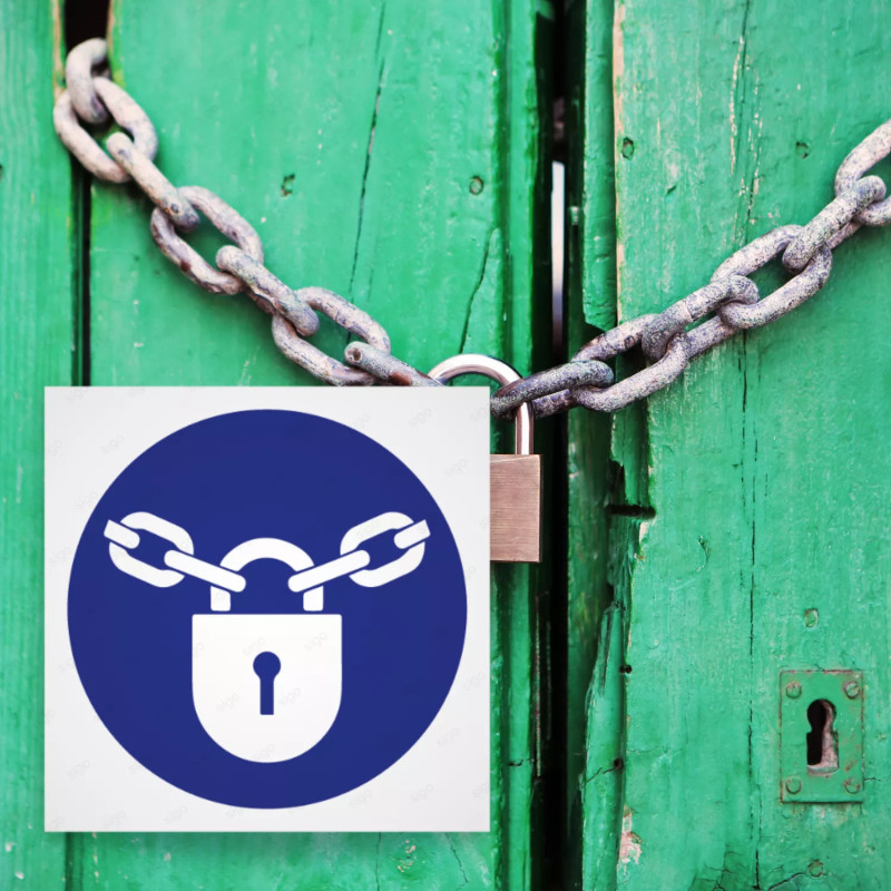 ‣ Rótulo Obligación - Uso de candado obligatorio... | SIGO