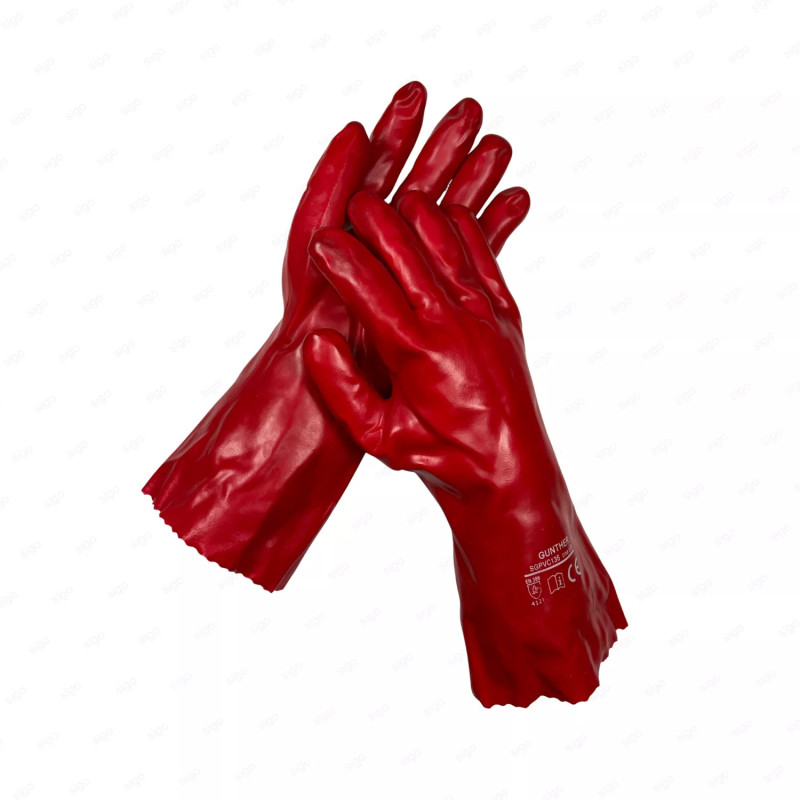 ‣ Guantes PVC Químicos Gunther talla 10” resistentes | SIGO