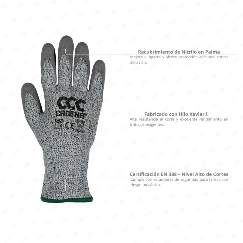 ‣ Guante Power Cut resistente al corte | SIGO