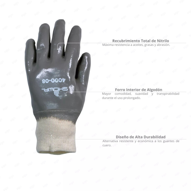 ‣ Guante de Nitrilo Nitriflex resistente a aceites | SIGO