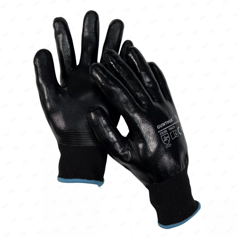 ‣ Guante de Nitrilo Liso Gunther resistente y preciso | SIGO