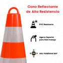‣ Cono Reflectante de Alta Resistencia PVC | SIGO