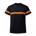 ‣ Playera de Trabajo Negro con Reflectivo Naranj... | Sin Marca