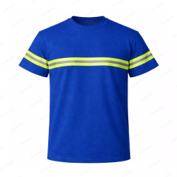 ‣ Playera de Trabajo Azul Rey con Reflectivo... | Sin Marca