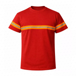 ‣ Playera de Trabajo Rojo con Reflectivo... | Sin Marca