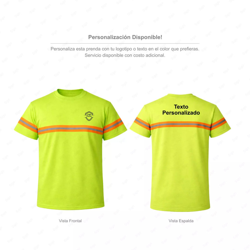 ‣ Playera de Trabajo Verde con Reflectivo... | Sin Marca