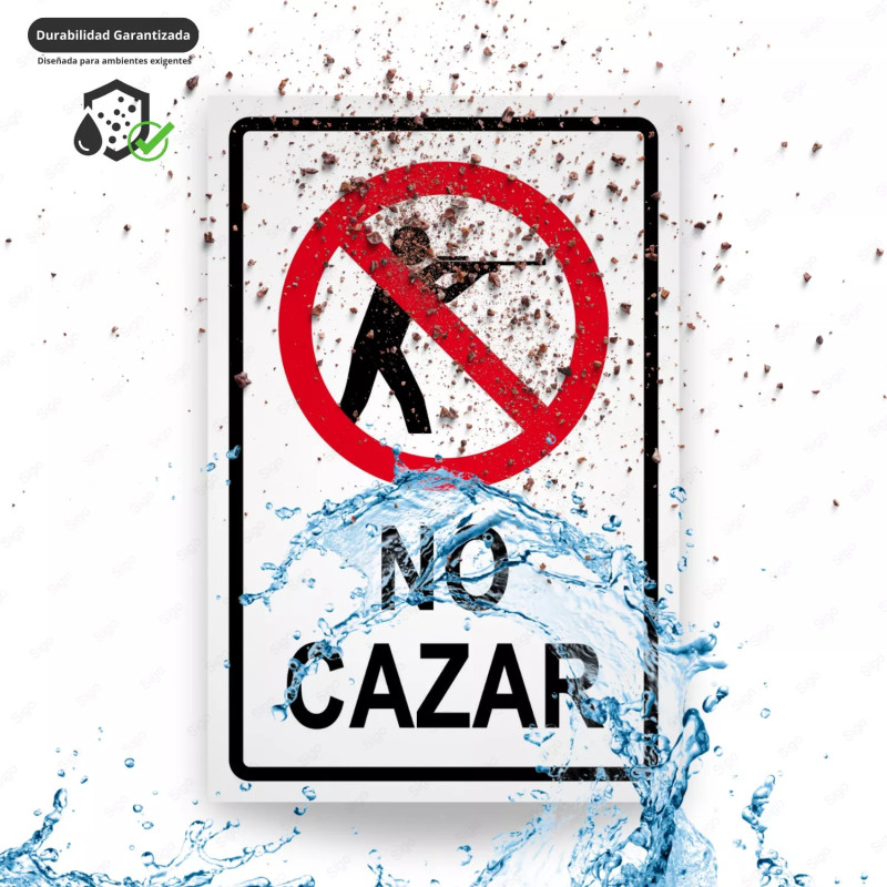 ‣ Rótulo No Cazar para Propiedad Privada | SIGO