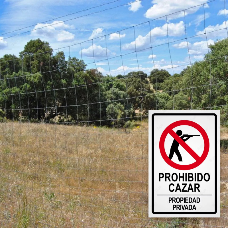 ‣ Rótulo Prohibido Cazar Propiedad Privada | SIGO