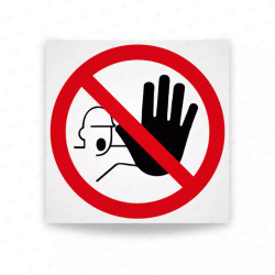 ‣ Rótulo Prohibición - Solo Personal Autorizado | SIGO