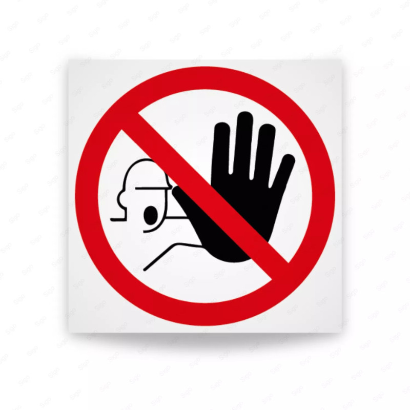 ‣ Rótulo Prohibición - Solo Personal Autorizado | SIGO