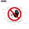 ‣ Rótulo Prohibición - Solo Personal Autorizado | SIGO
