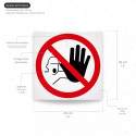 ‣ Rótulo Prohibición - Solo Personal Autorizado | SIGO