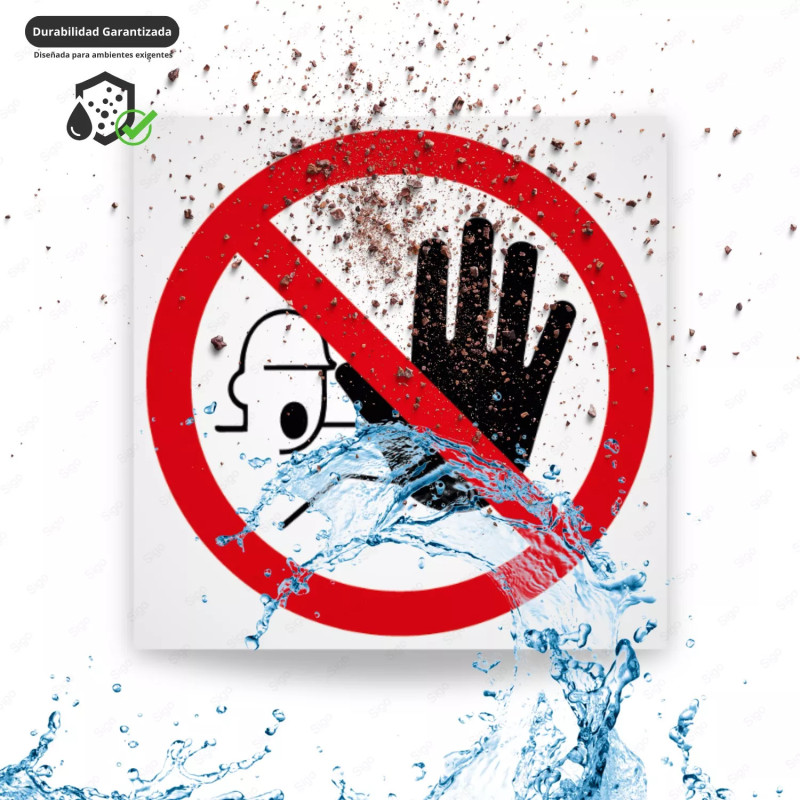 ‣ Rótulo Prohibición - Solo Personal Autorizado | SIGO