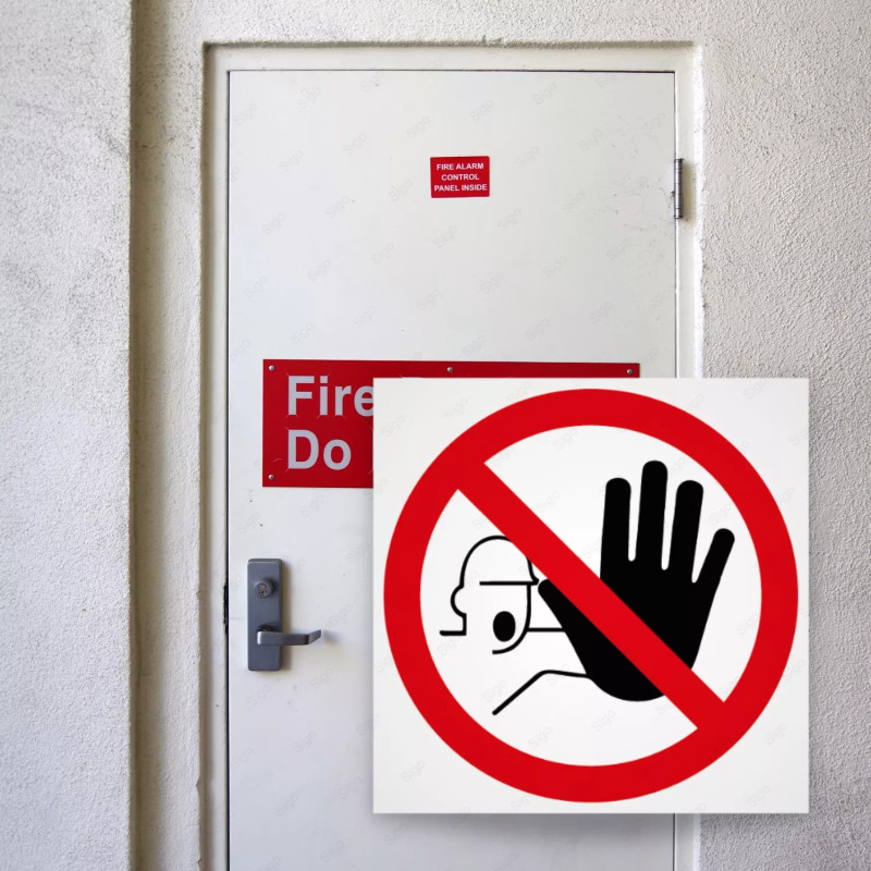 ‣ Rótulo Prohibición - Solo Personal Autorizado | SIGO