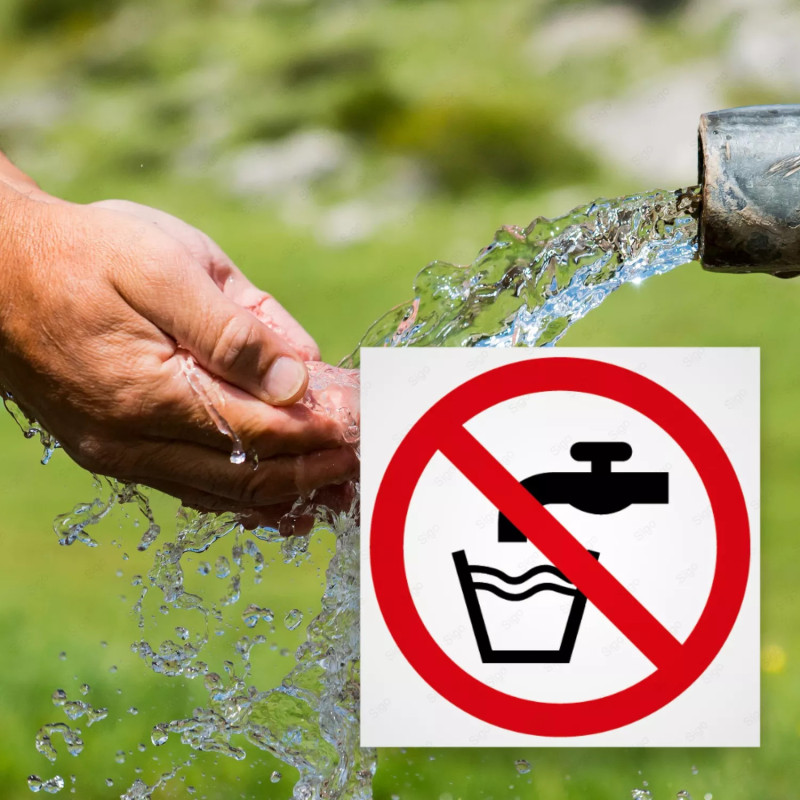 ‣ Prohibido Beber - Agua No Potable | SIGO