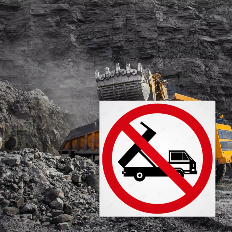 ‣ Rótulo Prohibición: No volcar carga... | SIGO