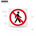 ‣ Rótulo Prohibición - Prohibido el Paso... | SIGO