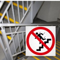 ‣ Rótulo Prohibido Correr Escaleras... | SIGO