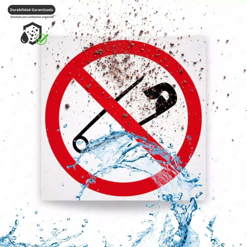 ‣ Rótulo Prohibición: No imperdibles... | SIGO