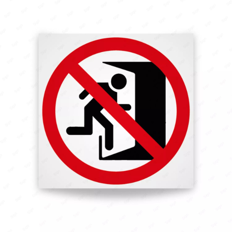 ‣ Rótulo Prohibición - No usar en emergencias | SIGO