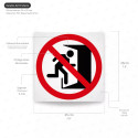 ‣ Rótulo Prohibición - No usar en emergencias | SIGO