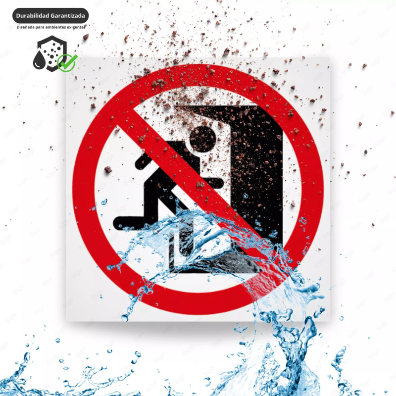 ‣ Rótulo Prohibición - No usar en emergencias | SIGO