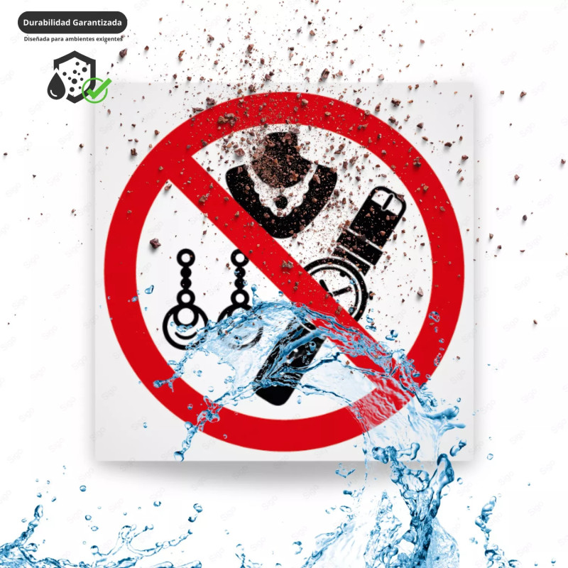 ‣ Rótulo Prohibido Ingreso con Joyas... | SIGO