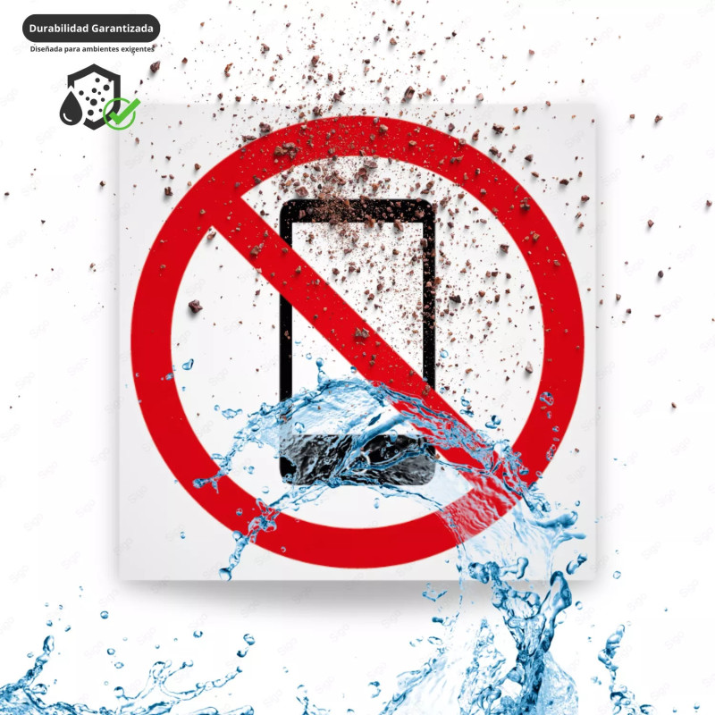 ‣ Rótulo Prohibido Ingreso Celulares... | SIGO