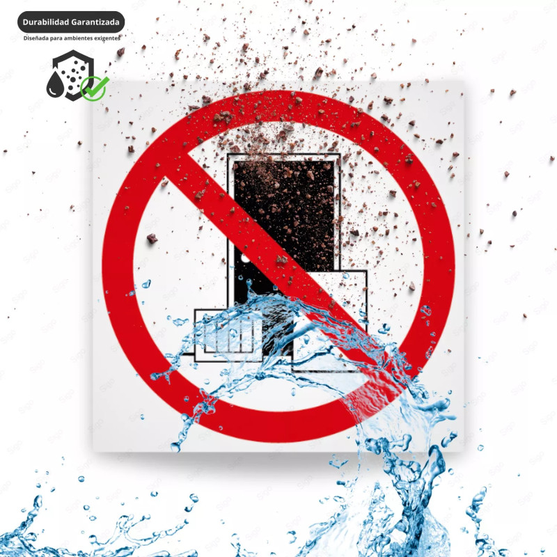 ‣ Rótulo Prohibido: Mantén Libre el Paso | SIGO