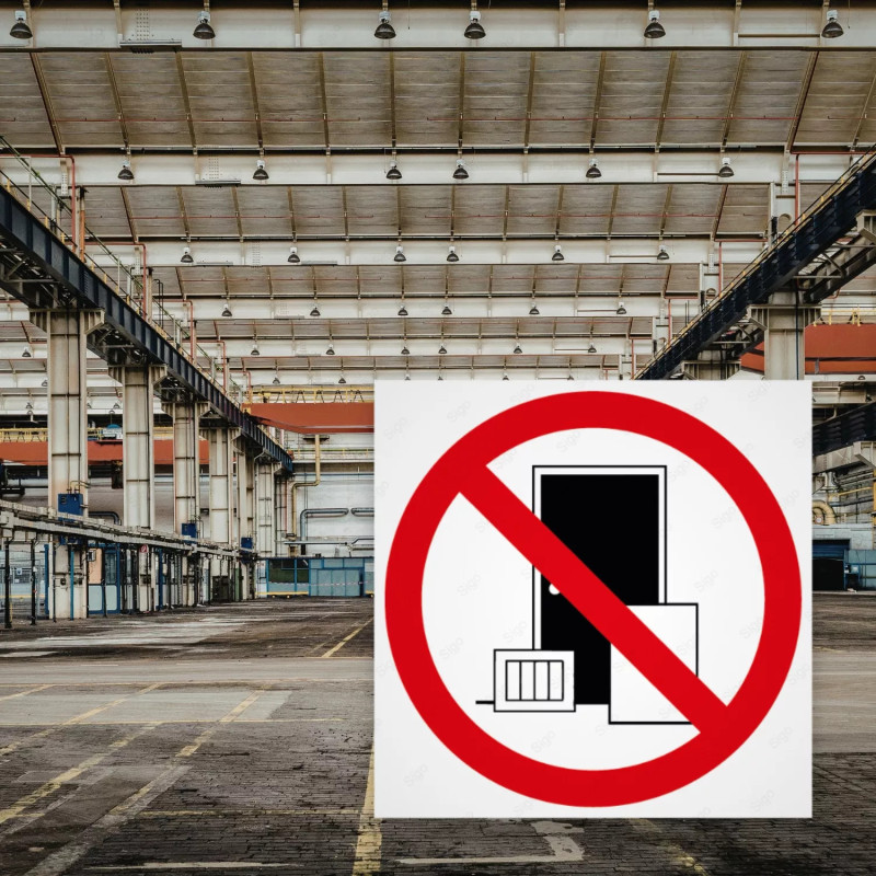 ‣ Rótulo Prohibido: Mantén Libre el Paso | SIGO