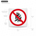 ‣ Rótulo Prohibido Fuego Abierto... | SIGO