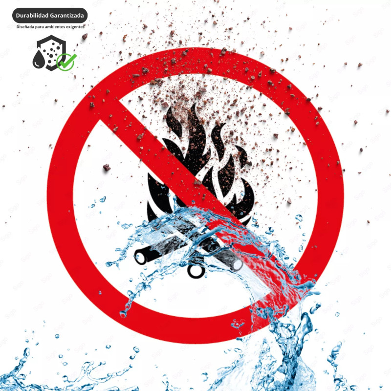 ‣ Rótulo Prohibido Fuego Abierto... | SIGO